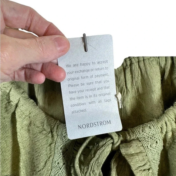 Promesa NWT  Prairie Collar Green Button Front size Small NWT Feminine Girlie - Picture 6 of 11